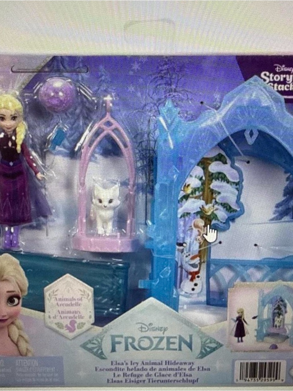 Disney Frozen Elsa Icy Playset with Blue Ice Arch & Pink Accessory Cage